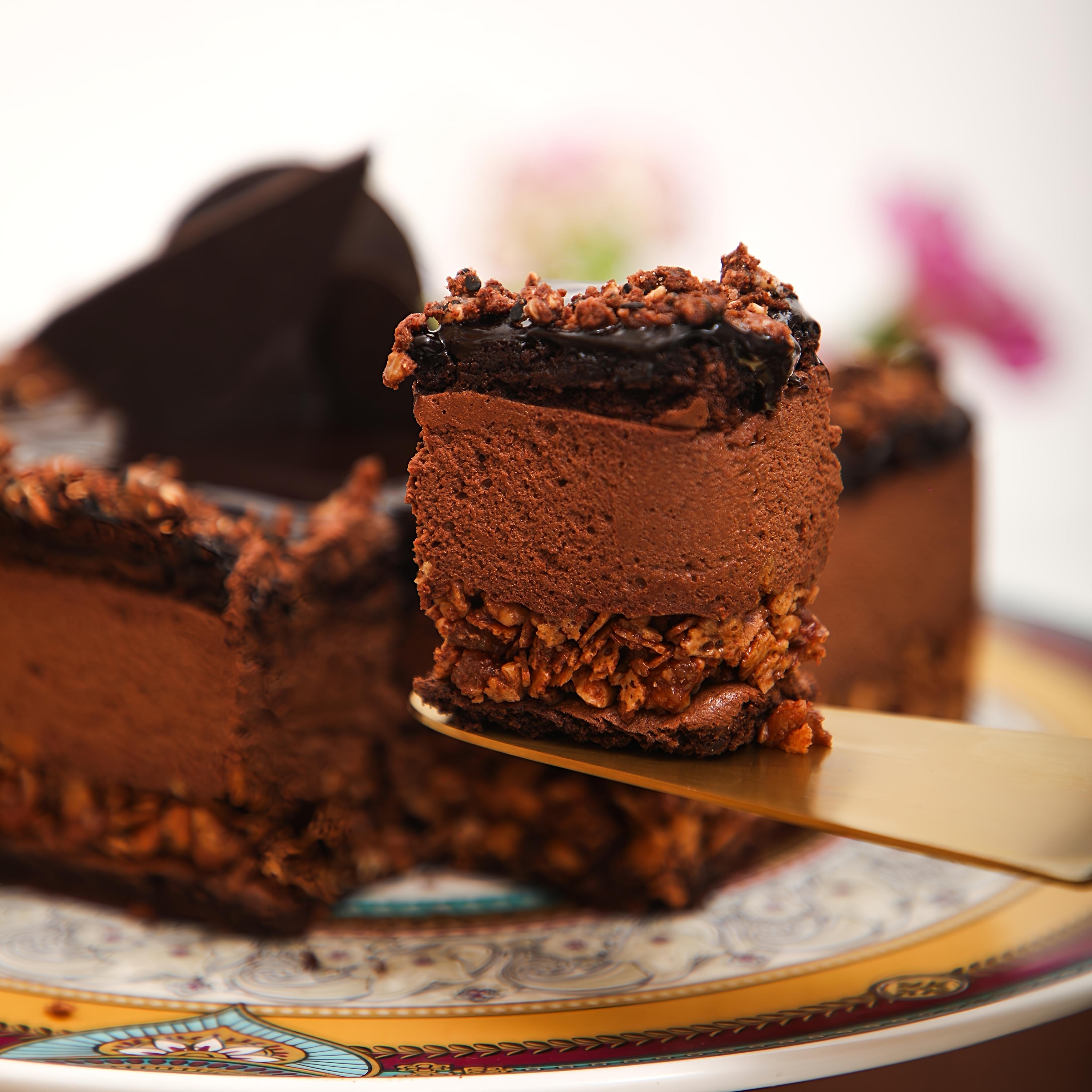 Low Sugar Concerto Dark Chocolate Cake