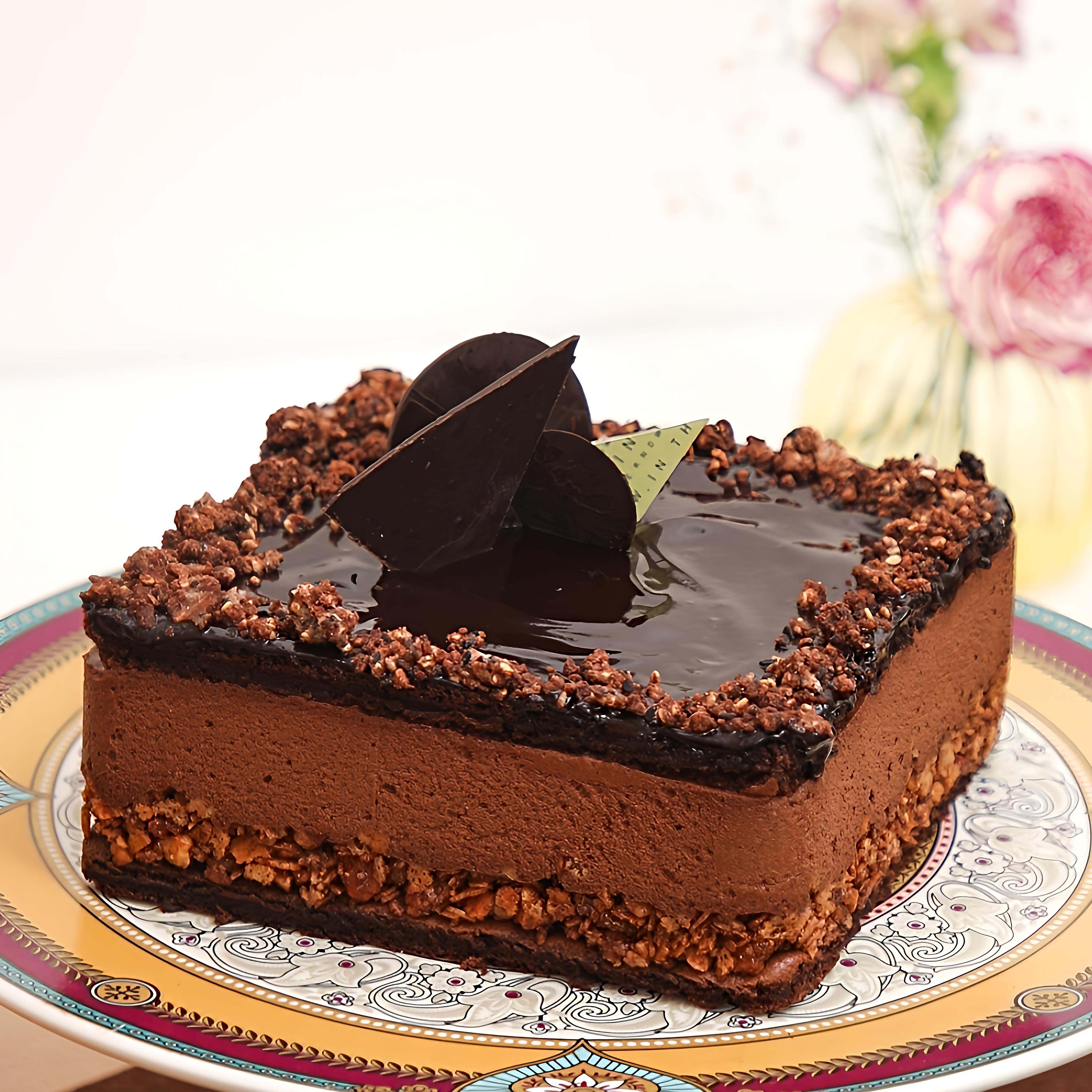 Low Sugar Concerto Dark Chocolate Cake