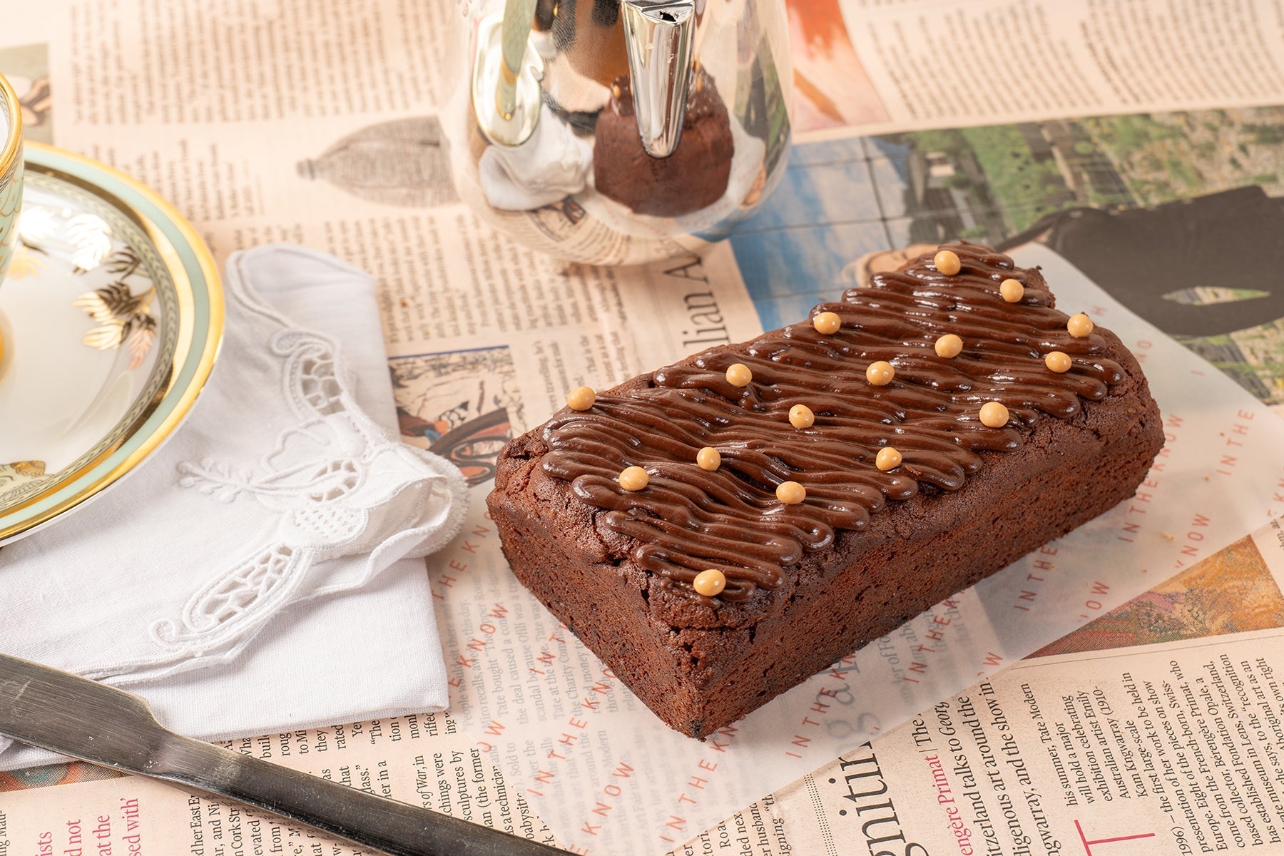 Chocolate Walnut Tea Cake Gluten Free