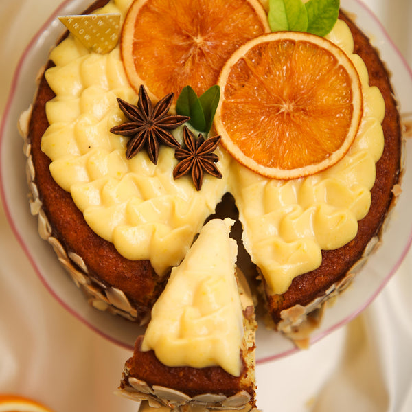 Orange Cake with Orange Curd Gluten Free