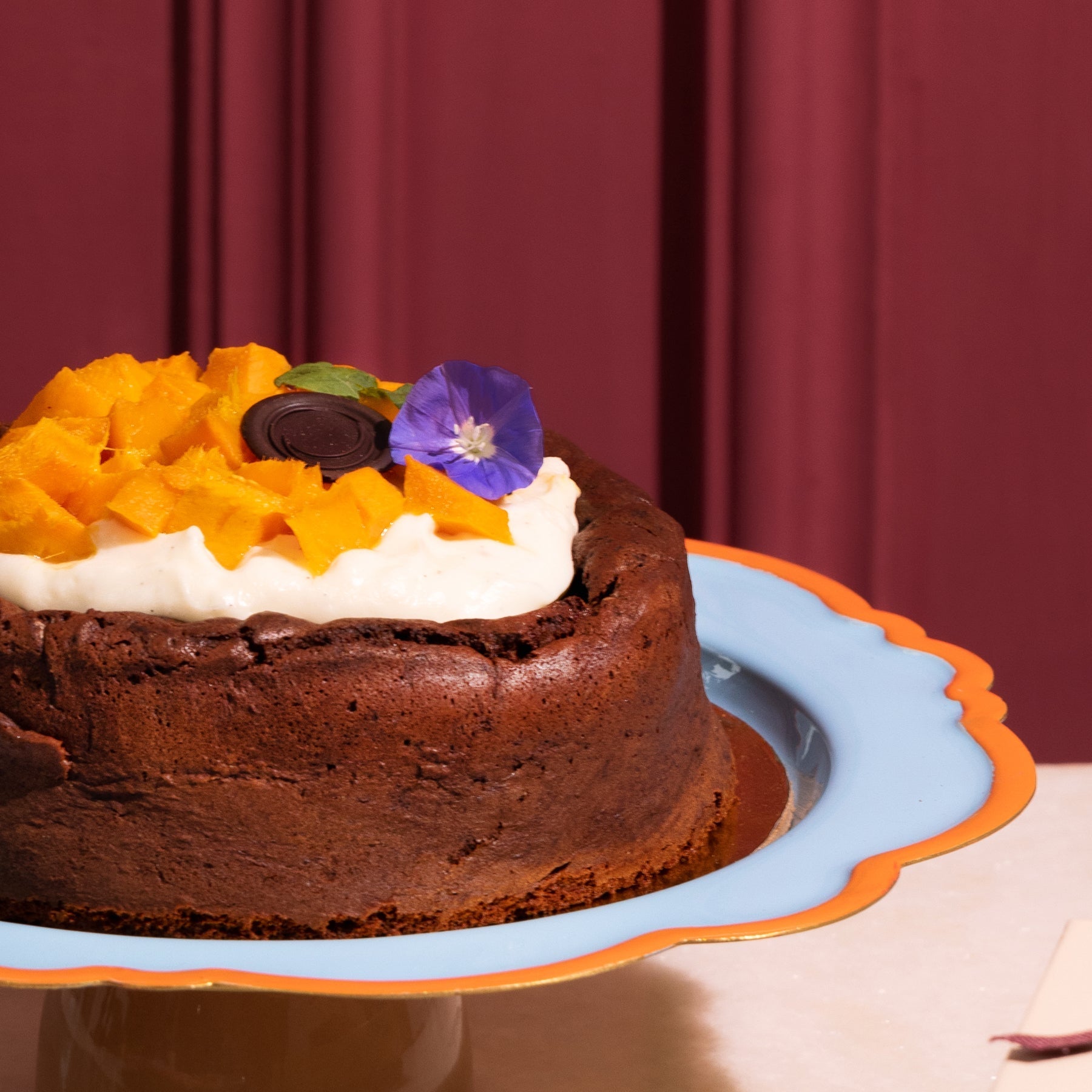 Keto Mango Cloud Cake