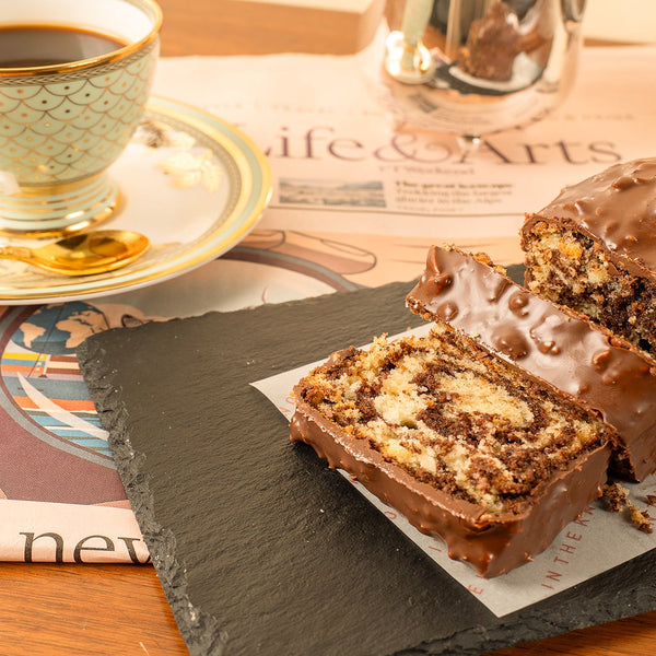 Marble Cake with Rocher Glaze